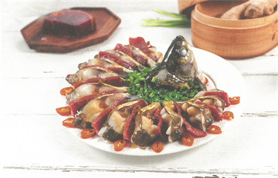 孔雀開(kāi)屏火腿魚(yú)
